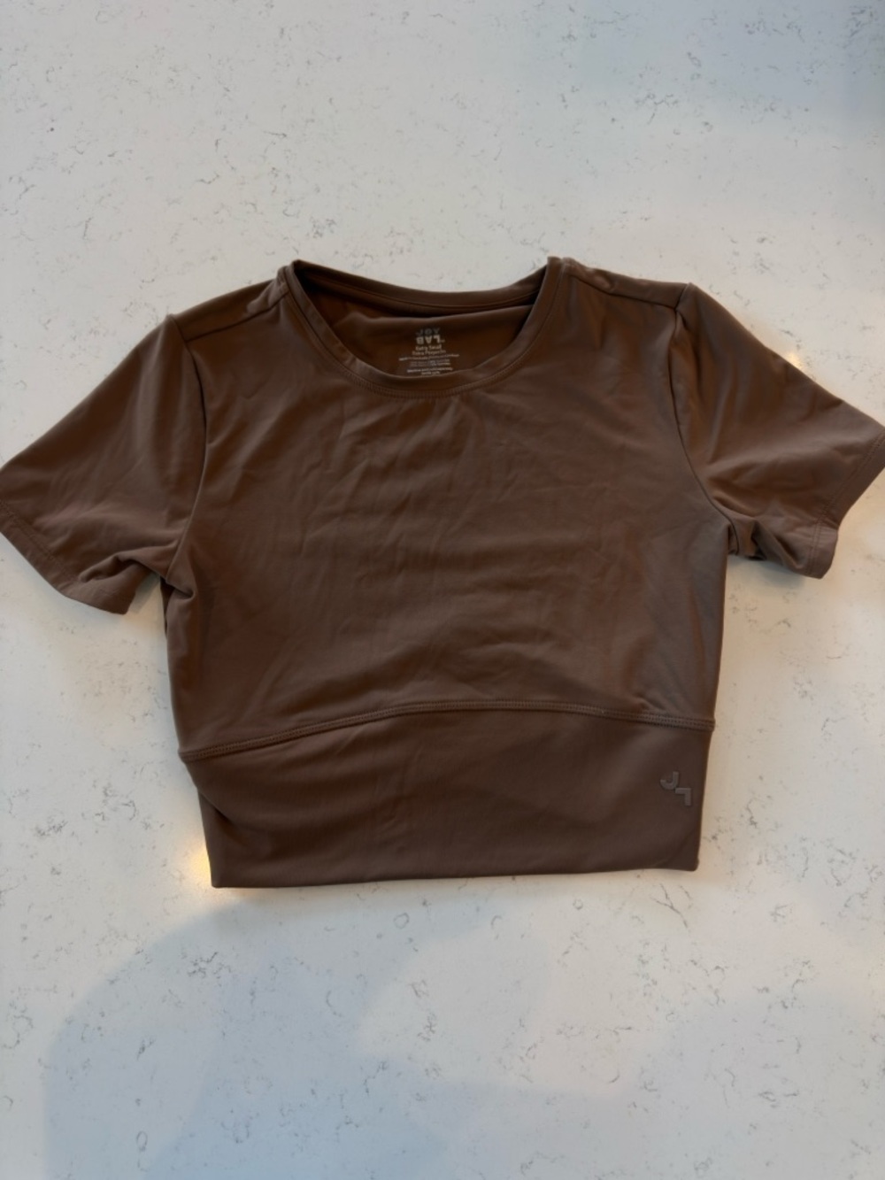 Women’s Brown Cropped Active Tee